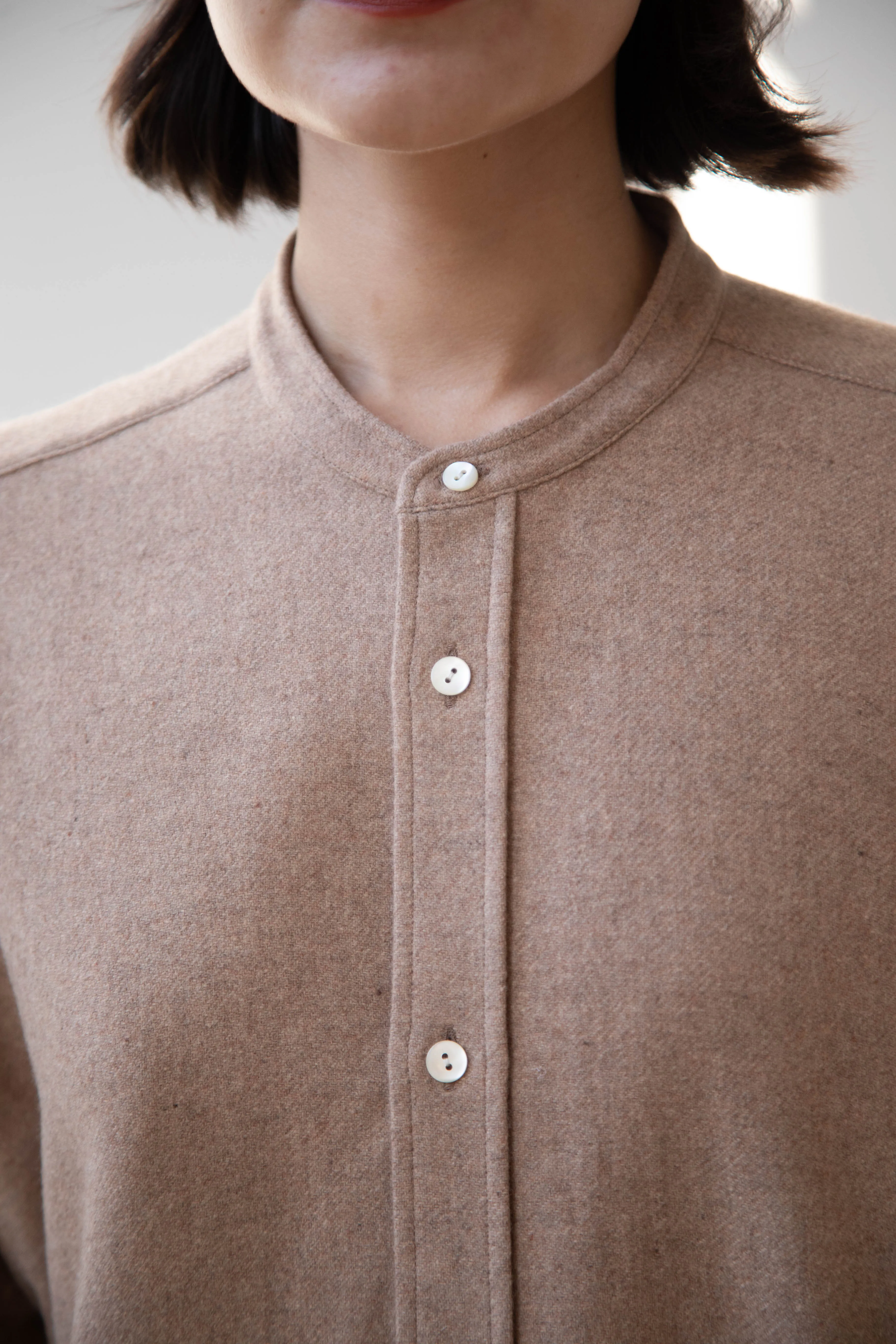 Arts & Science | Open Front Night Shirt in Cashmere & Wool