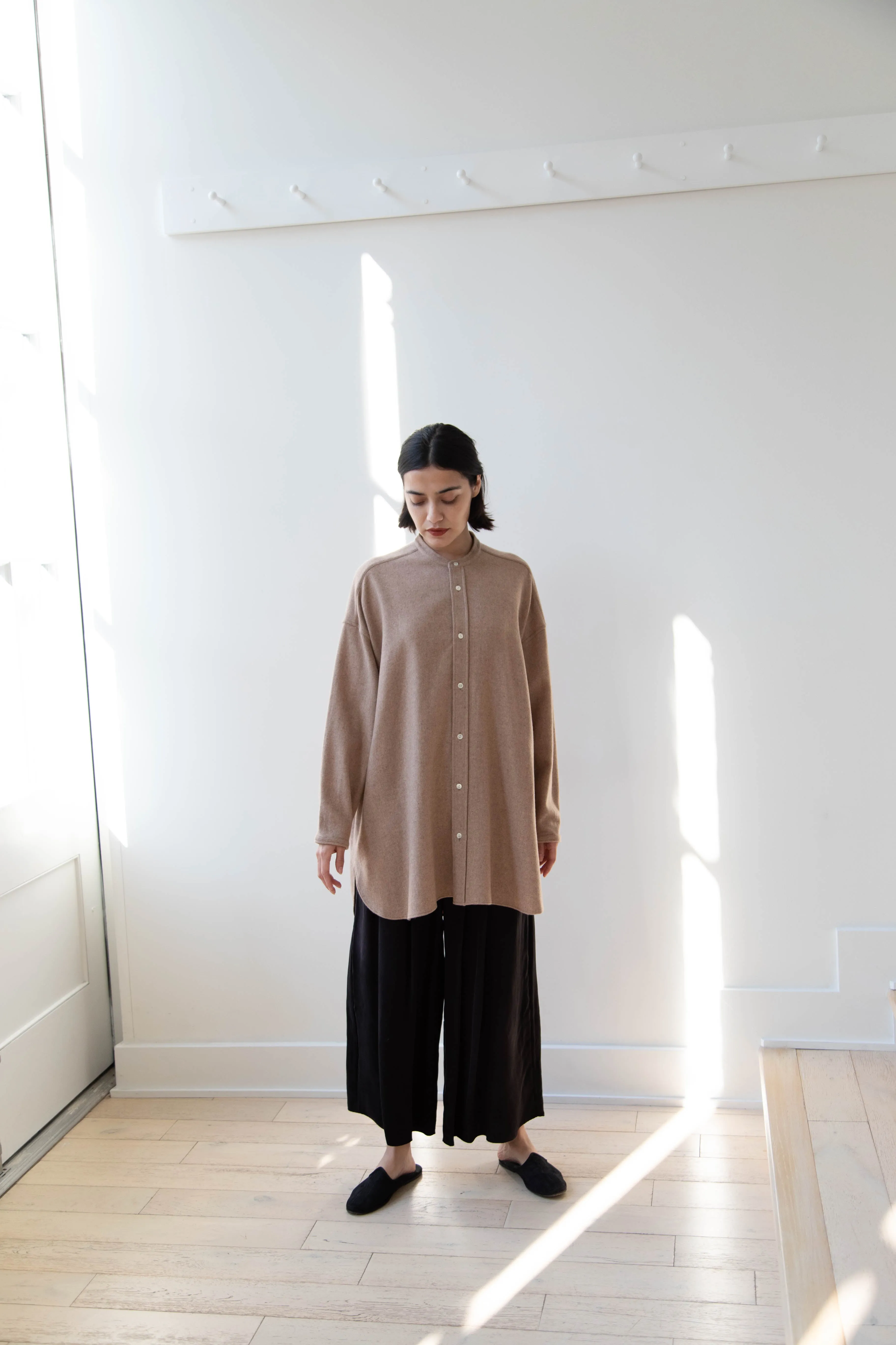 Arts & Science | Open Front Night Shirt in Cashmere & Wool