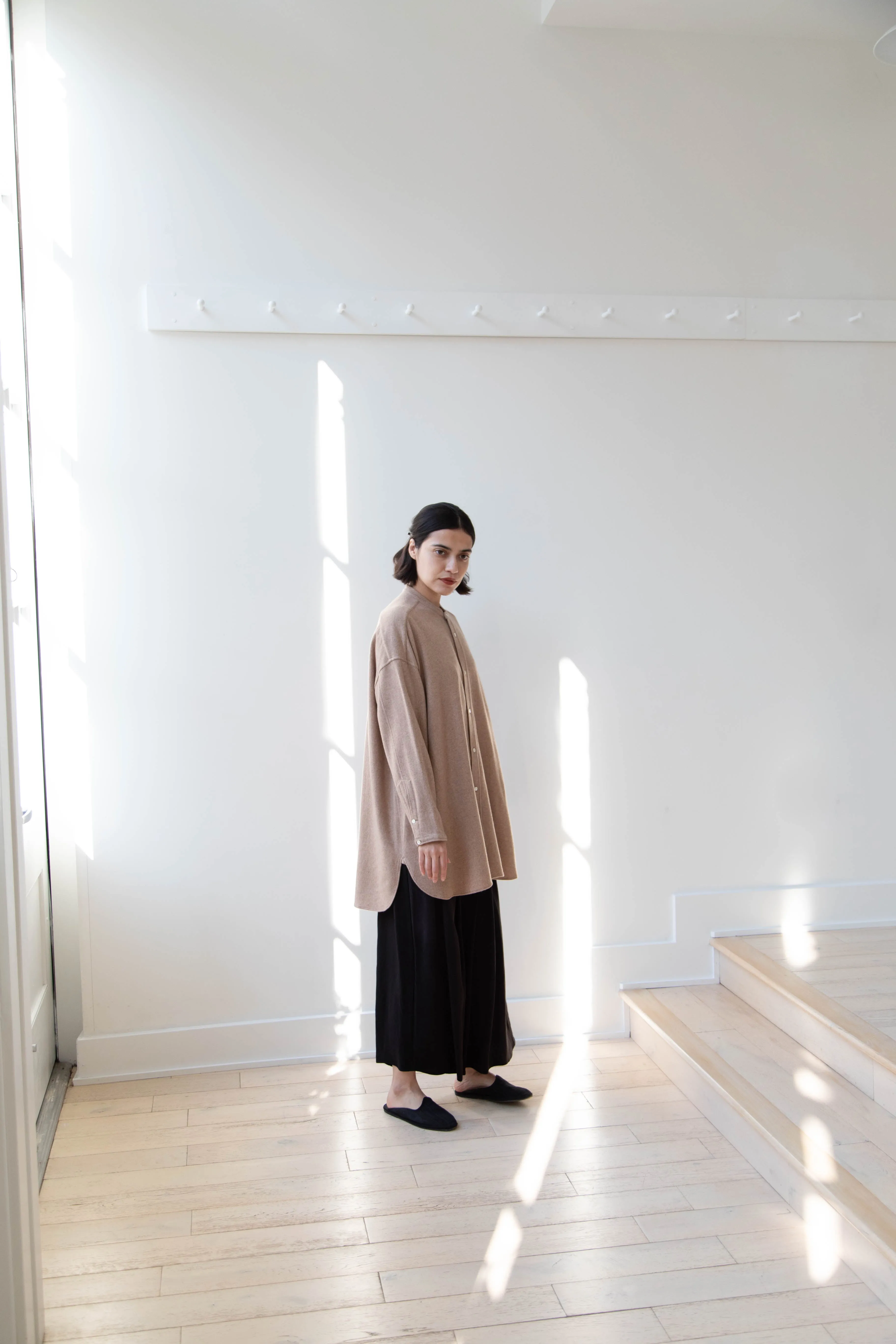 Arts & Science | Open Front Night Shirt in Cashmere & Wool