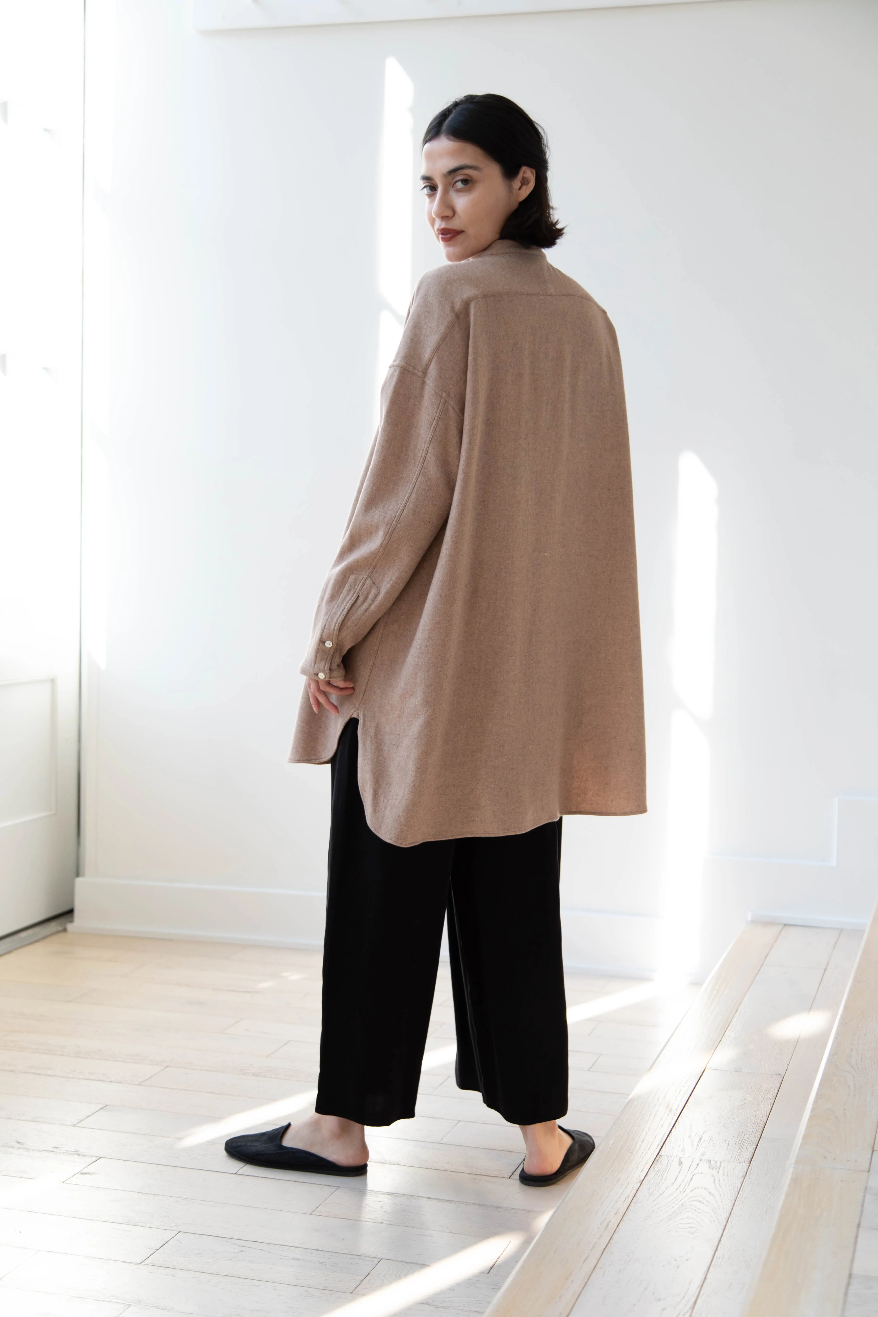 Arts & Science | Open Front Night Shirt in Cashmere & Wool