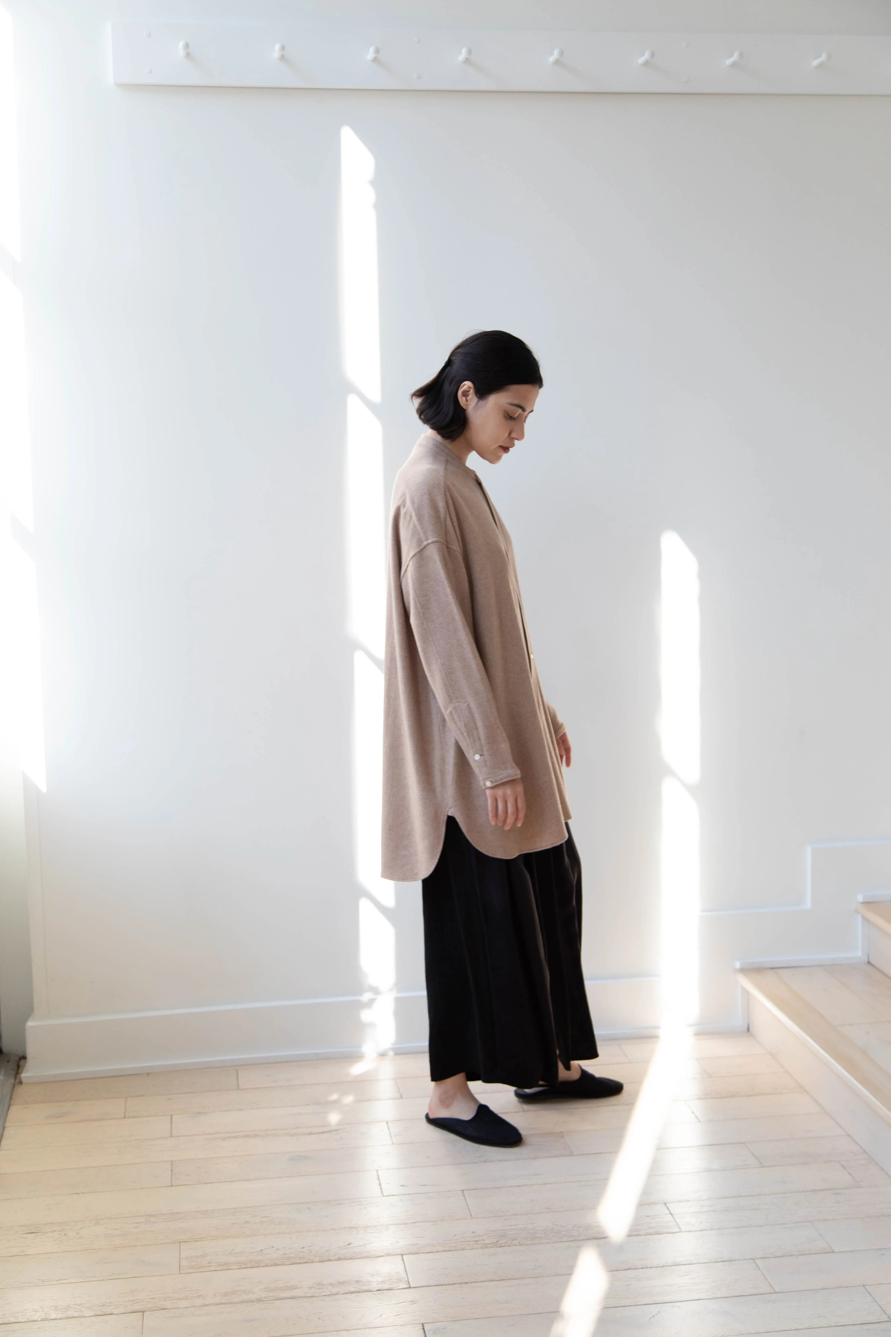 Arts & Science | Open Front Night Shirt in Cashmere & Wool