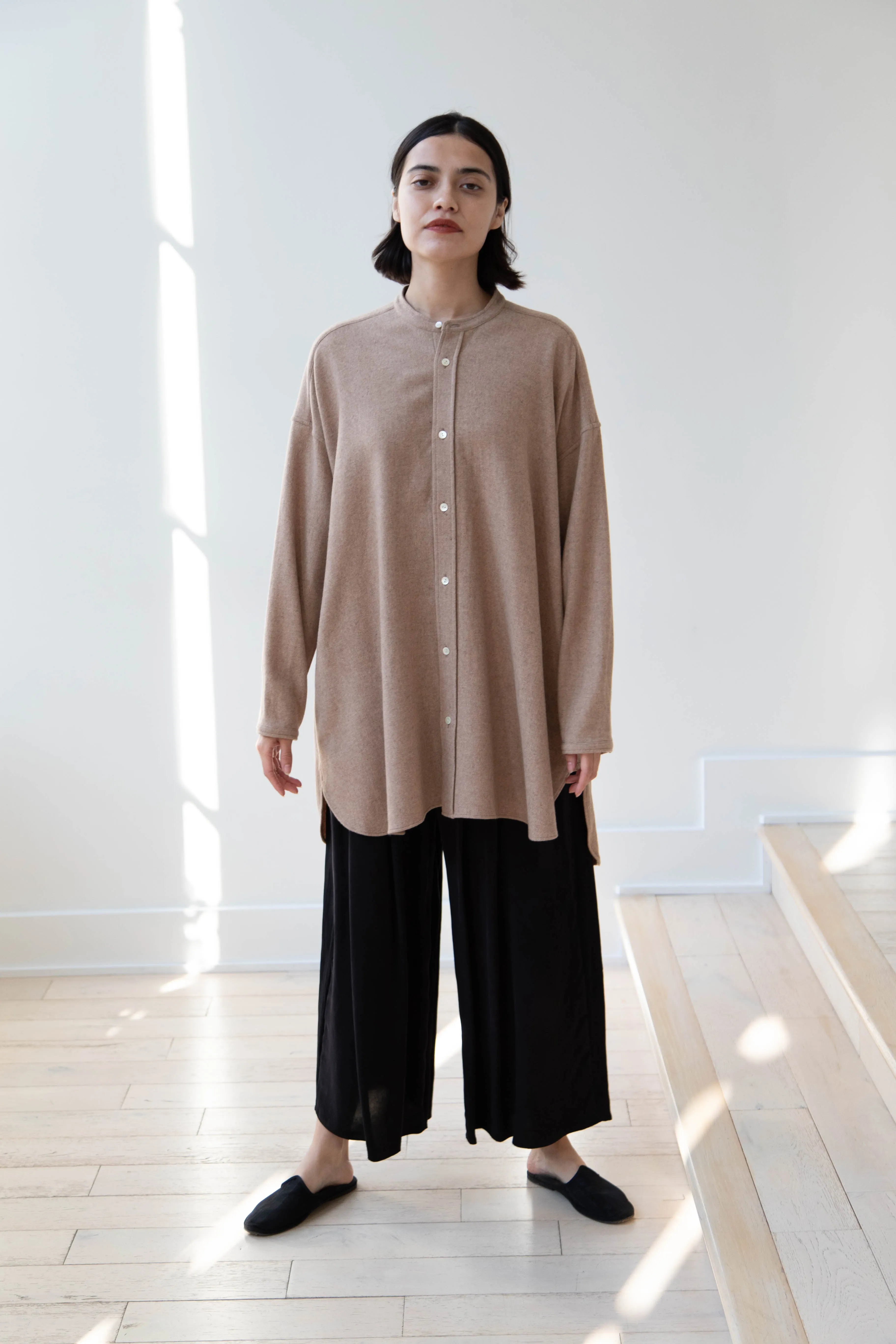 Arts & Science | Open Front Night Shirt in Cashmere & Wool