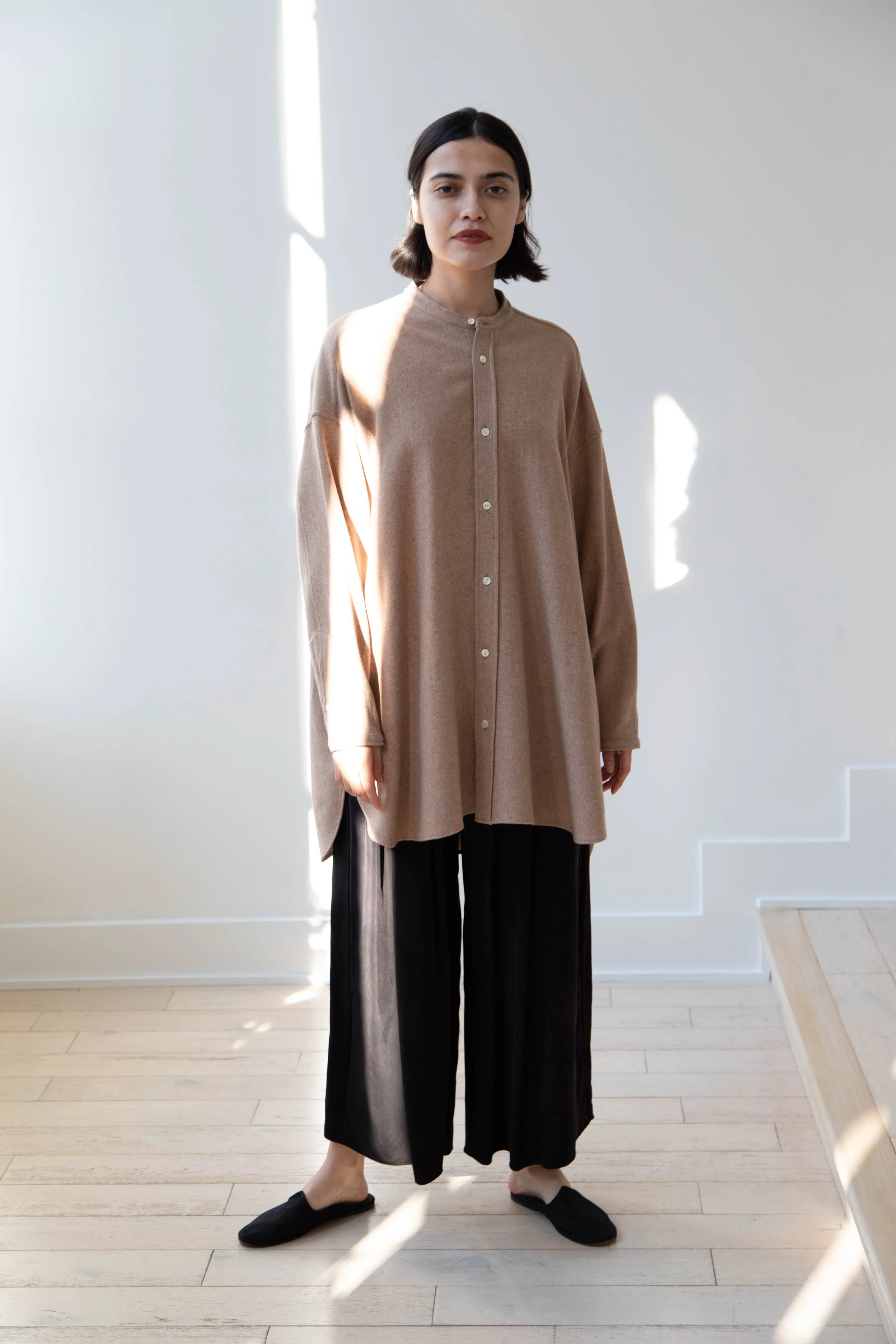 Arts & Science | Open Front Night Shirt in Cashmere & Wool