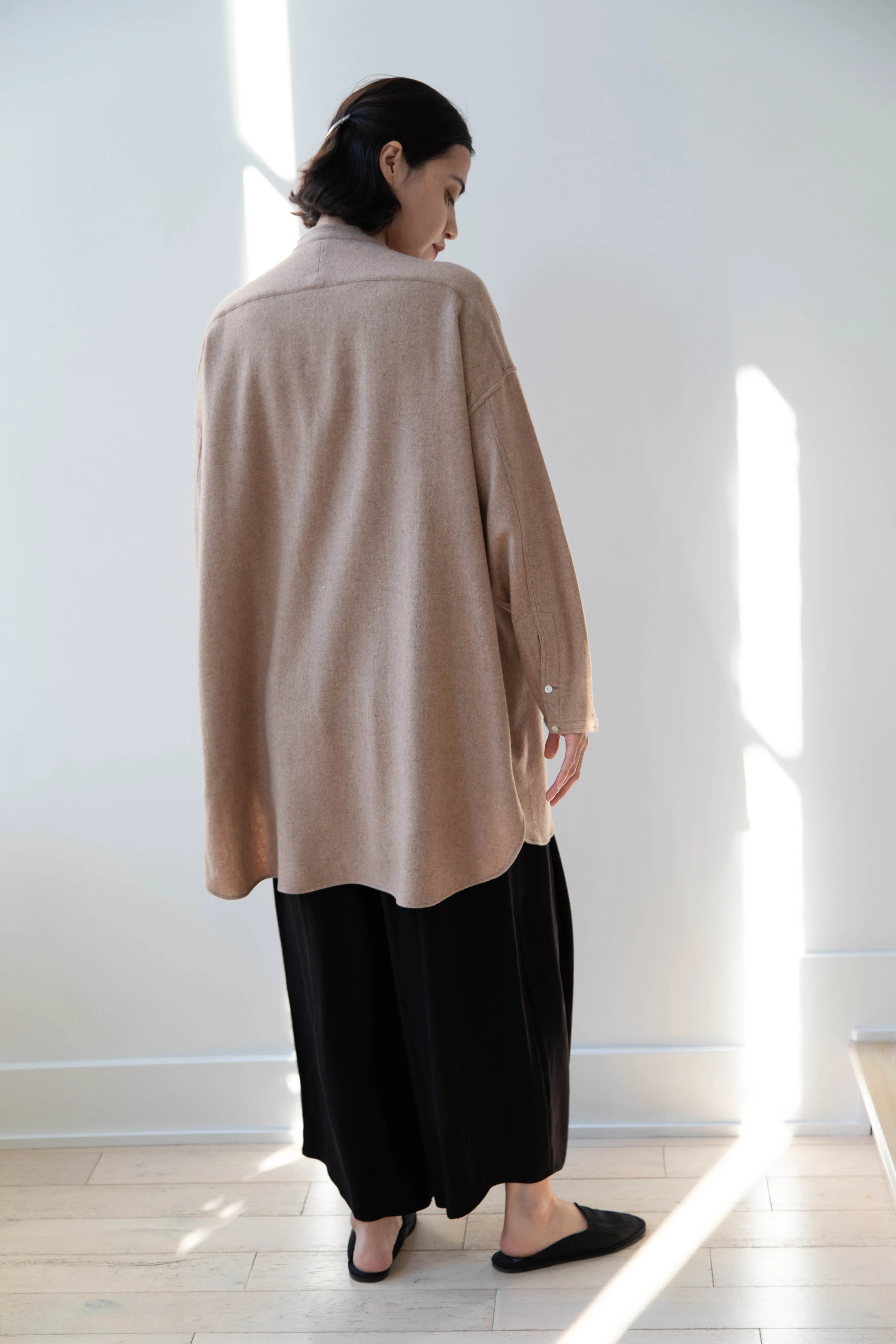 Arts & Science | Open Front Night Shirt in Cashmere & Wool
