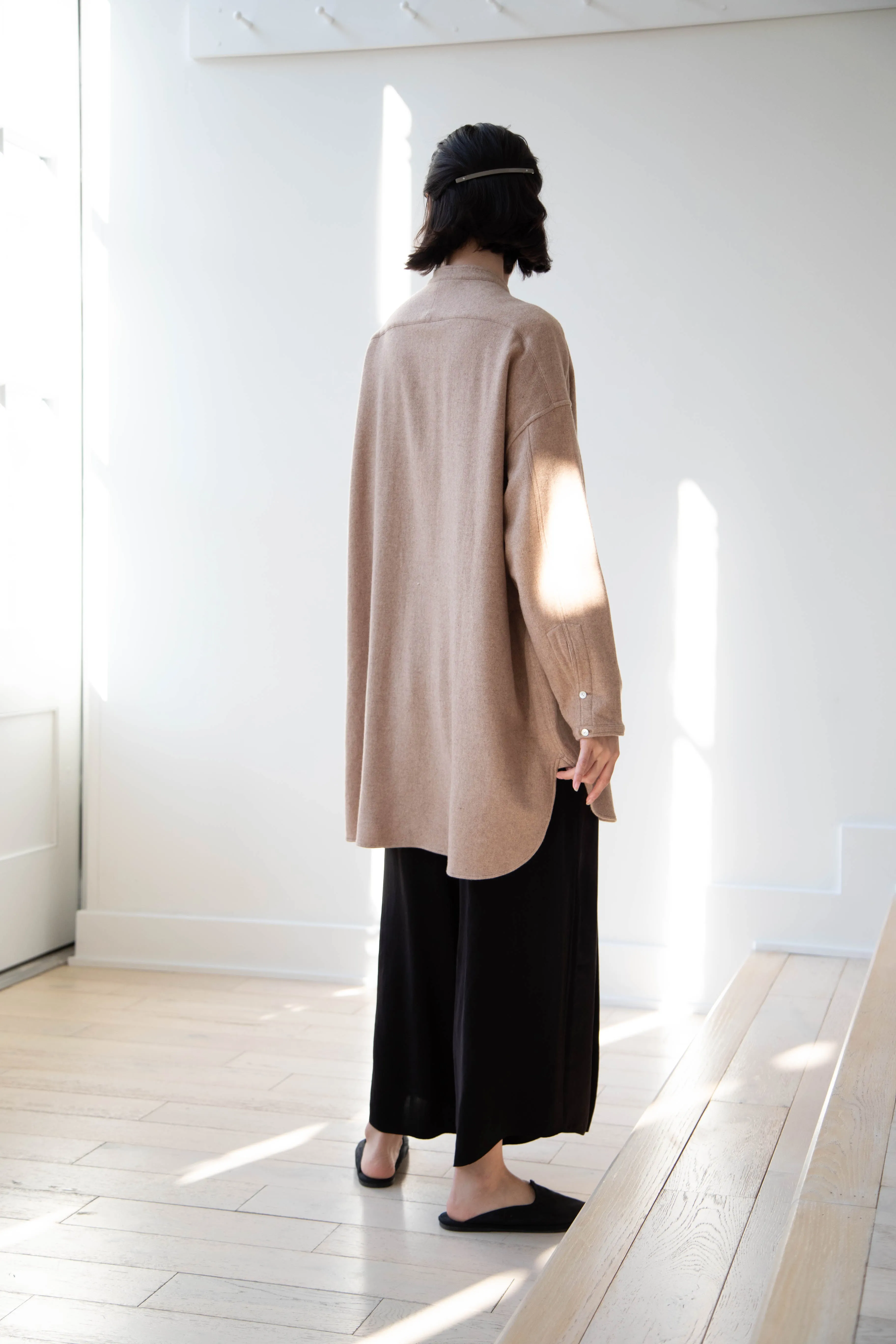 Arts & Science | Open Front Night Shirt in Cashmere & Wool