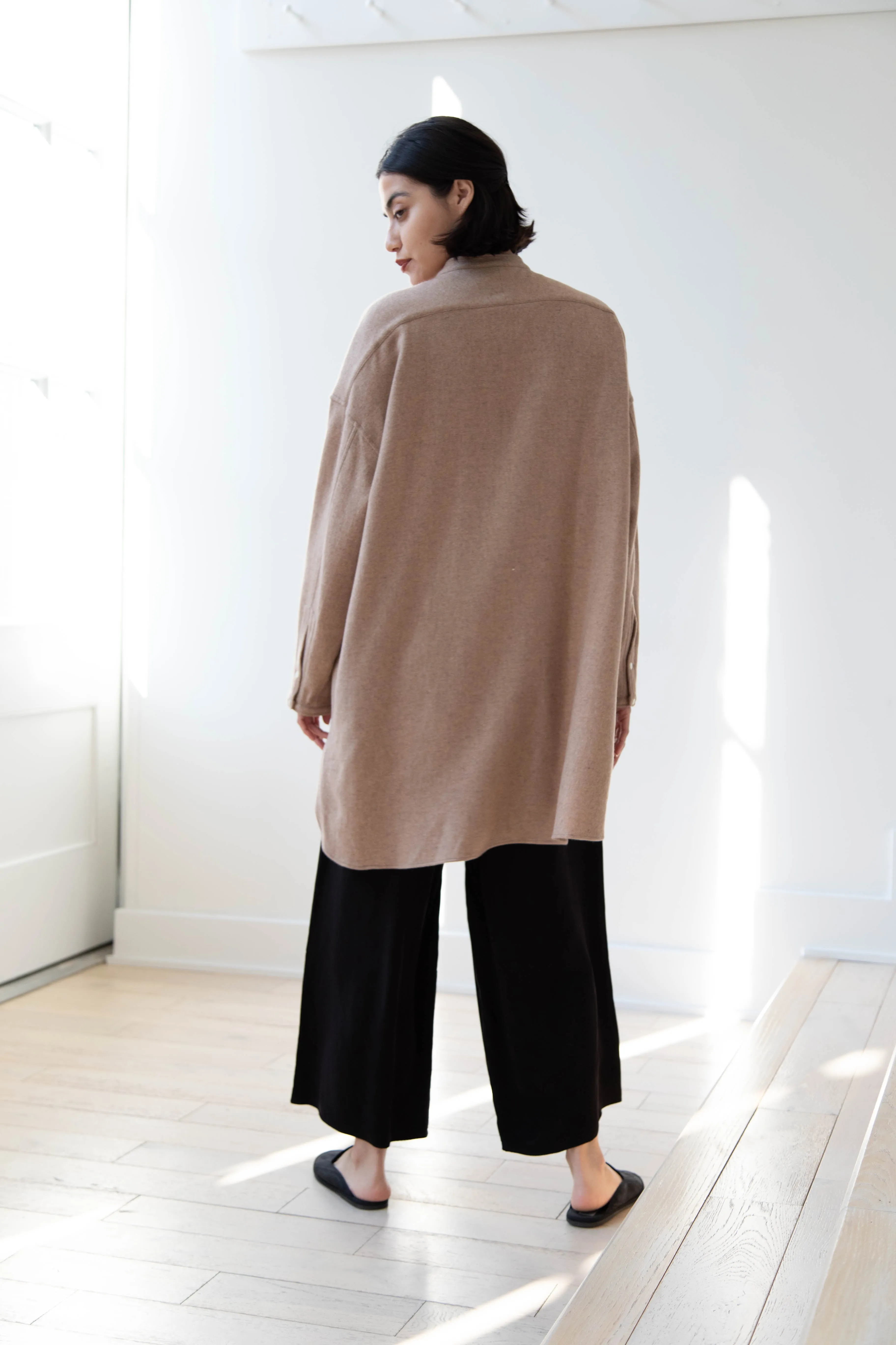 Arts & Science | Open Front Night Shirt in Cashmere & Wool