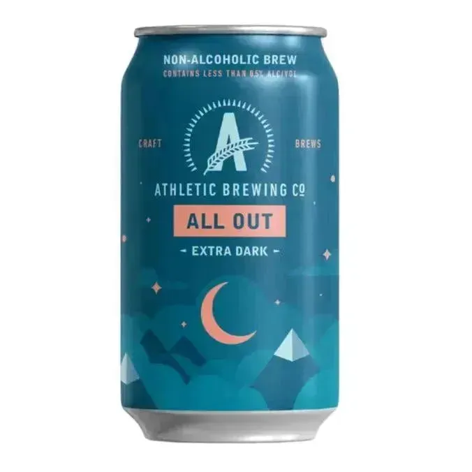 Athletic Brewing All Out Non-Alcoholic Stout (6 pack)