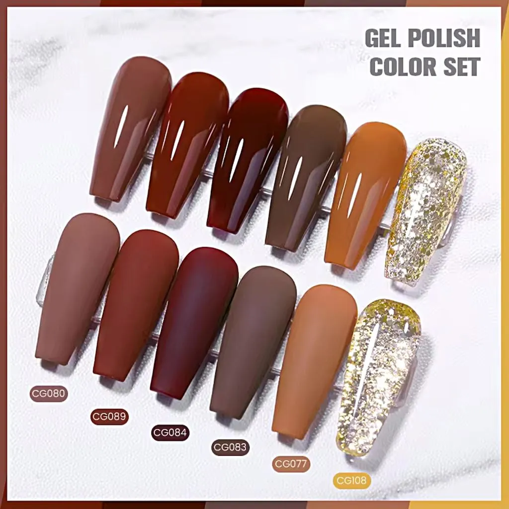 Autumn And Winter - Gel Polish 6 Colour Set