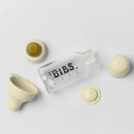 Baby Glass Bottle Complete Set - Ivory