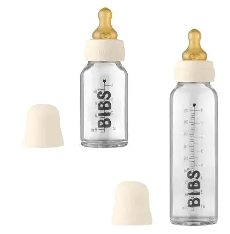 Baby Glass Bottle Complete Set - Ivory
