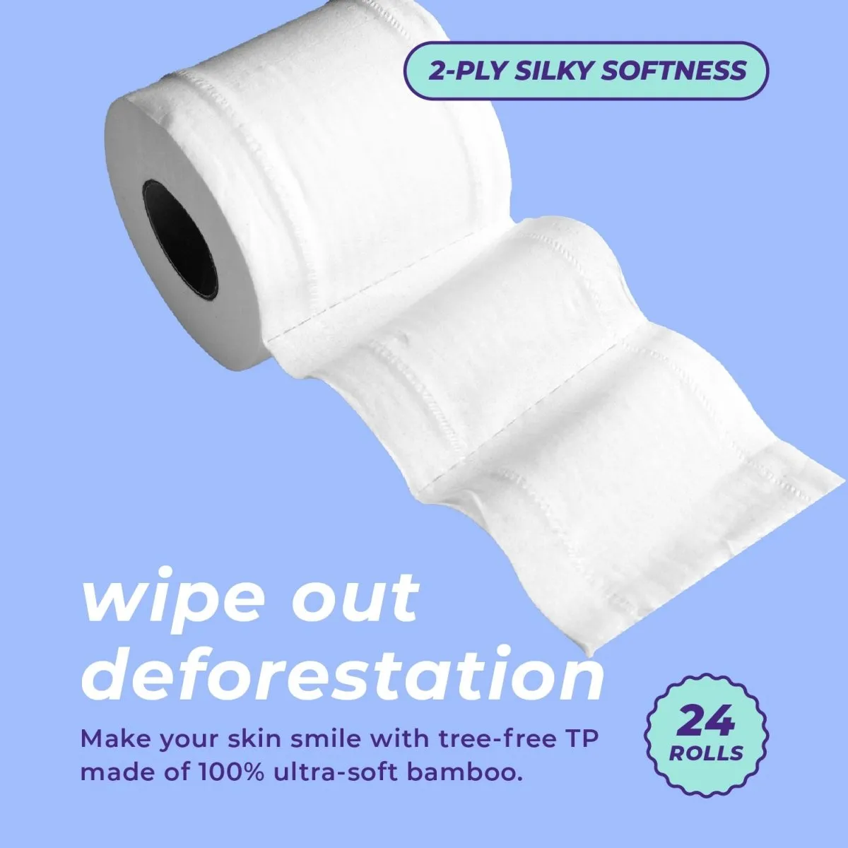 Bamboo Toilet Paper | 24 Rolls