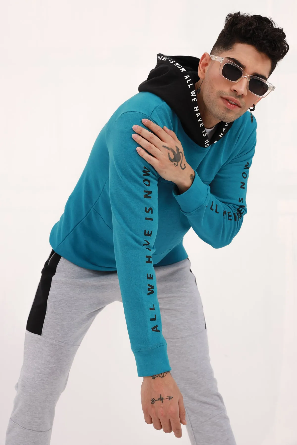 Bay Blue Graphic Hoodie - W22 - MH0054R