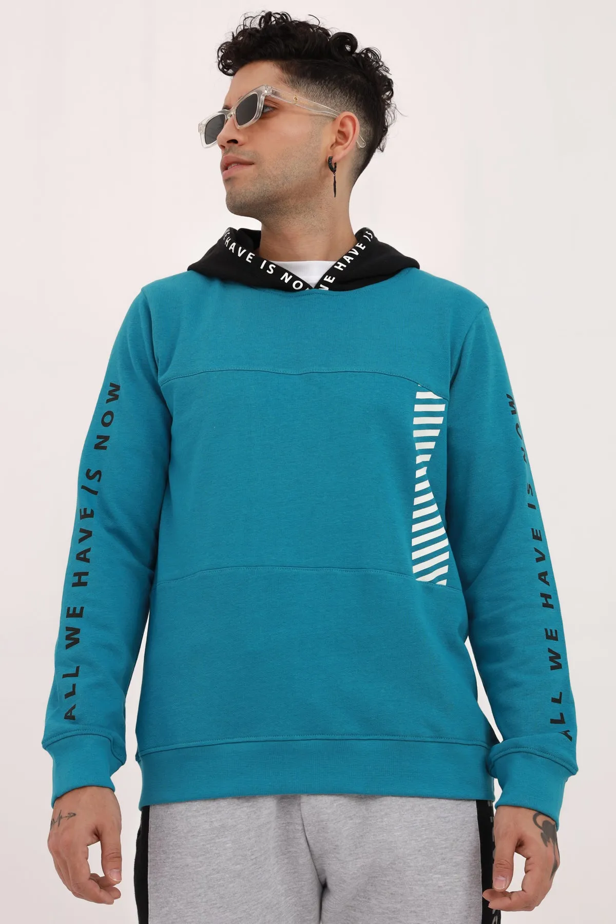 Bay Blue Graphic Hoodie - W22 - MH0054R