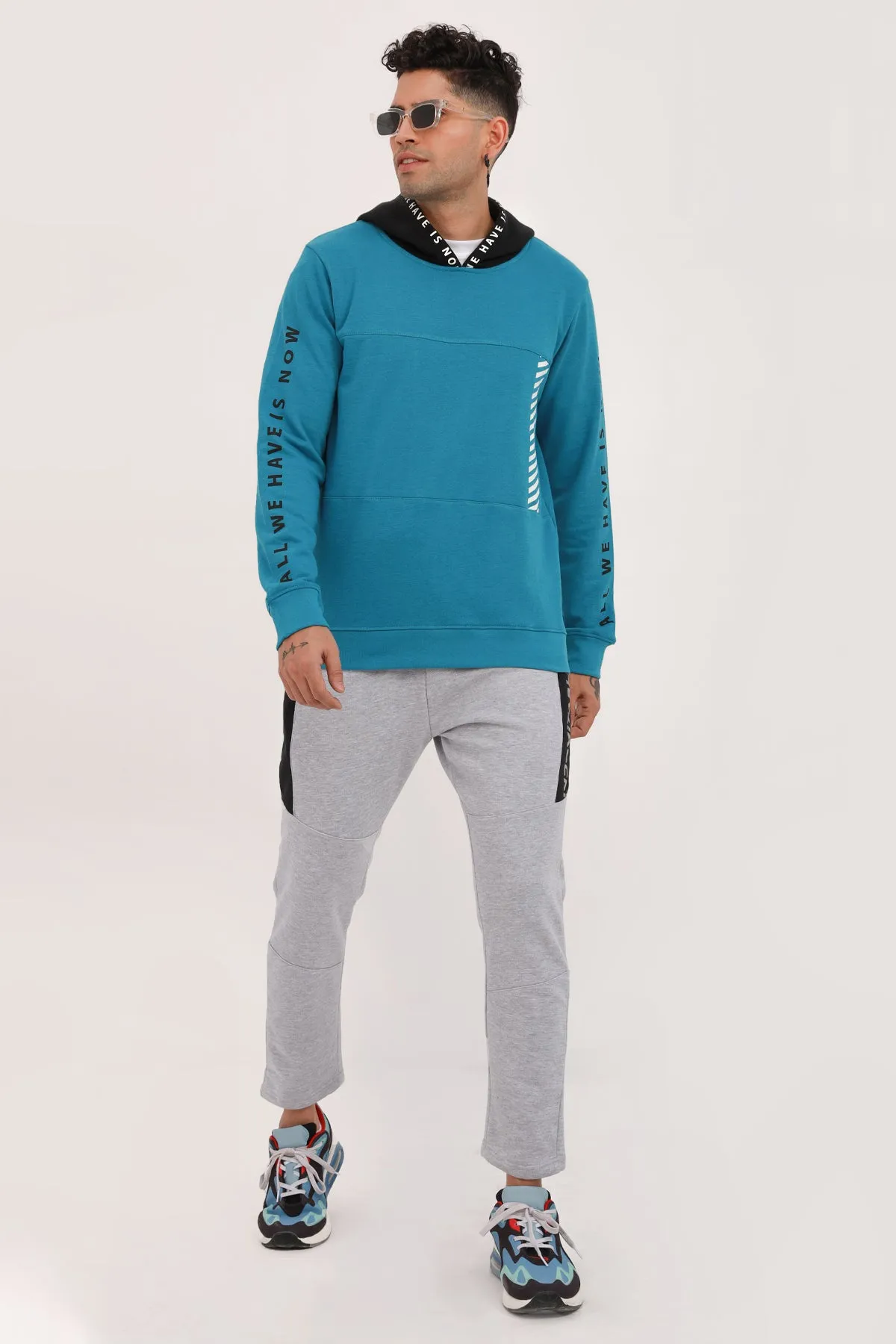 Bay Blue Graphic Hoodie - W22 - MH0054R