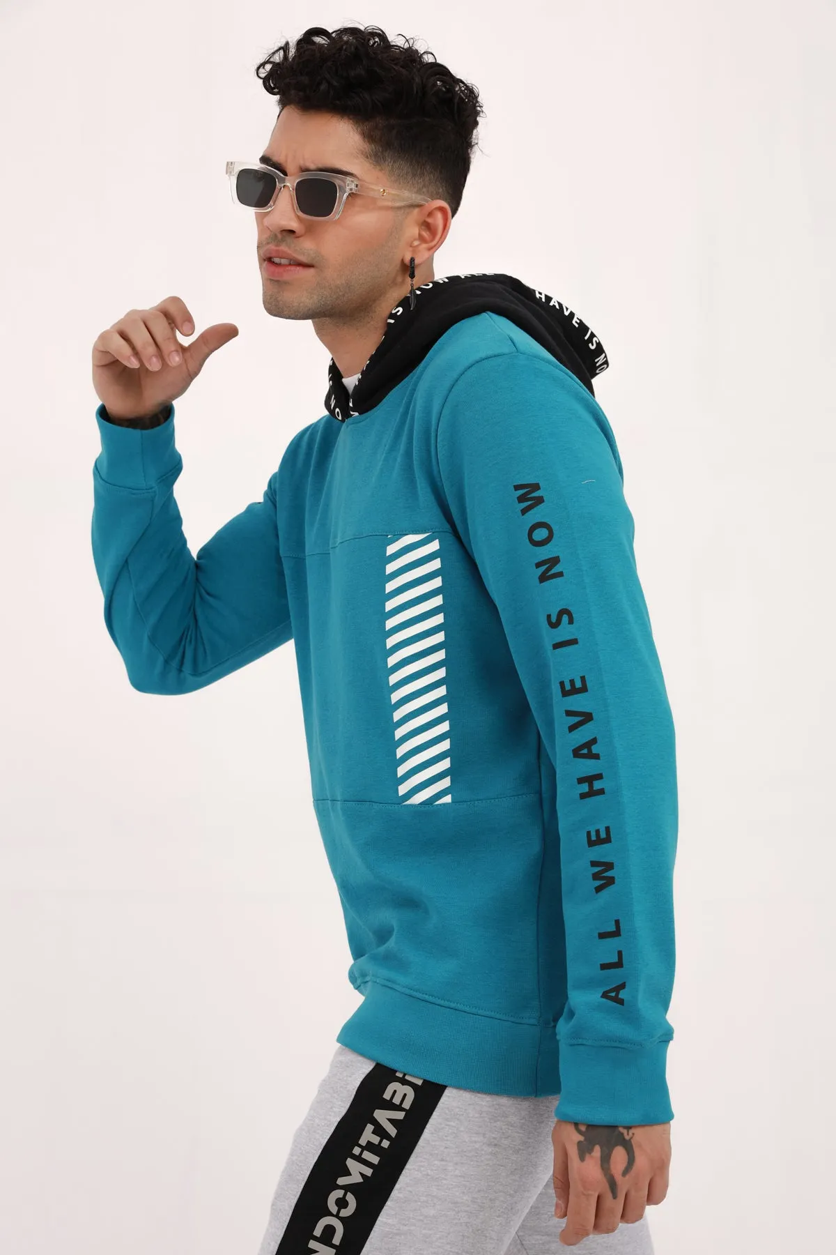Bay Blue Graphic Hoodie - W22 - MH0054R