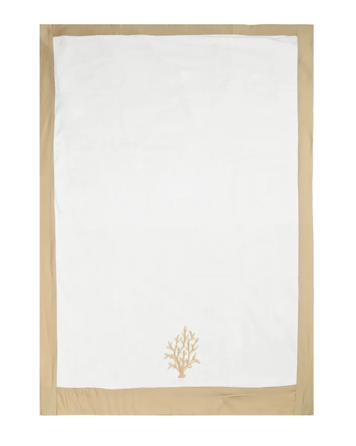 Beige Coral Beach Towel