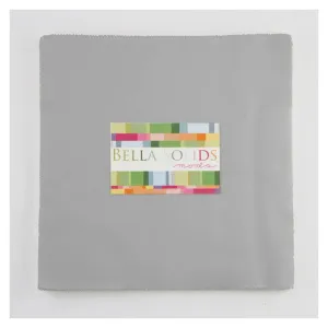Bella Solids by Moda Fabrics - Junior Layer Cake - Silver (9900JLC-183)