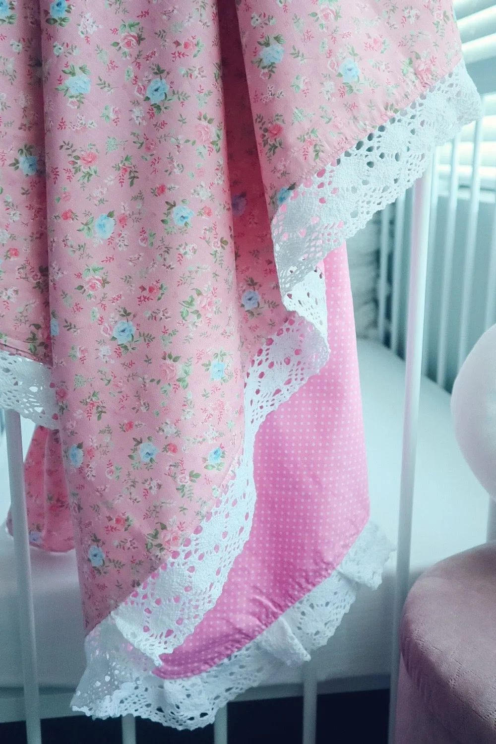 Bespoke Baby Blanket - Nicki in Pink - Large