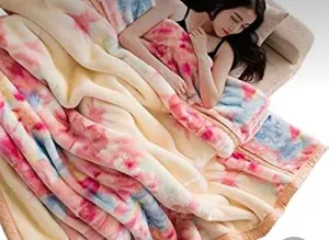 Bezzilish Home Cloudy Kids Blanket Single Bed Double Ply Super Soft Fabric Mink for Heavy Winters with English Colors 50 X 85 Inches for Boys and Girls - Pack of 1