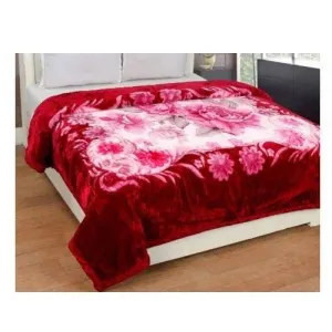 Bezzilish Home Mink Woolen Printed Blanket for Heavy Winters (Multicolor, Double Bed, 220 cm x 240 cm), Lightweight, Speacially for Diwali Gift with Bag Packing Color#11
