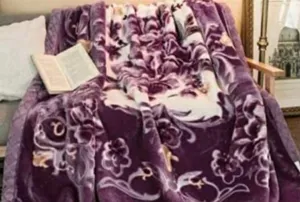 Bezzilish Home Ultra Soft Pure Luxurious Embossed Very Warm Korean Mink Blankets Double Bed Double ply for Winter - (Multicolor, lightweight)
