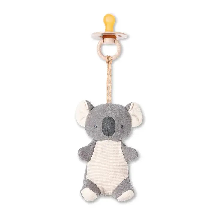 Bitzy Pal Natural Rubber Pacifier & Stuffed Animal - Koala