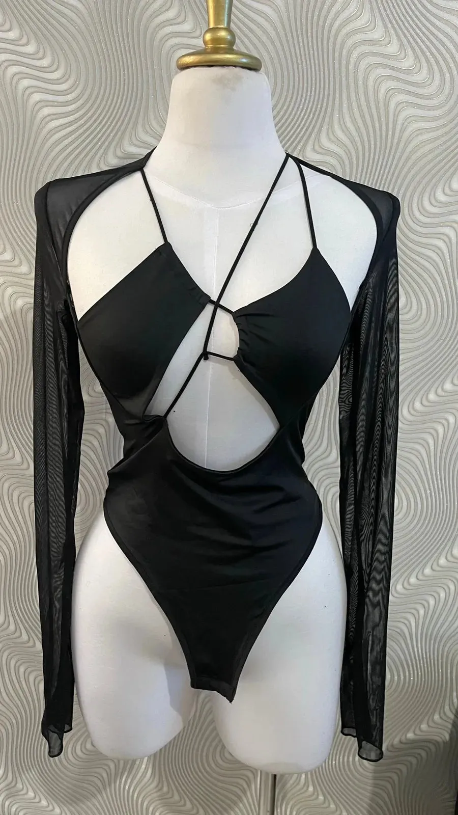 Black Bodysuit Top