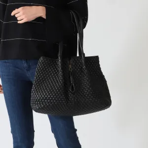 Black Small Surprise Shopper Bag