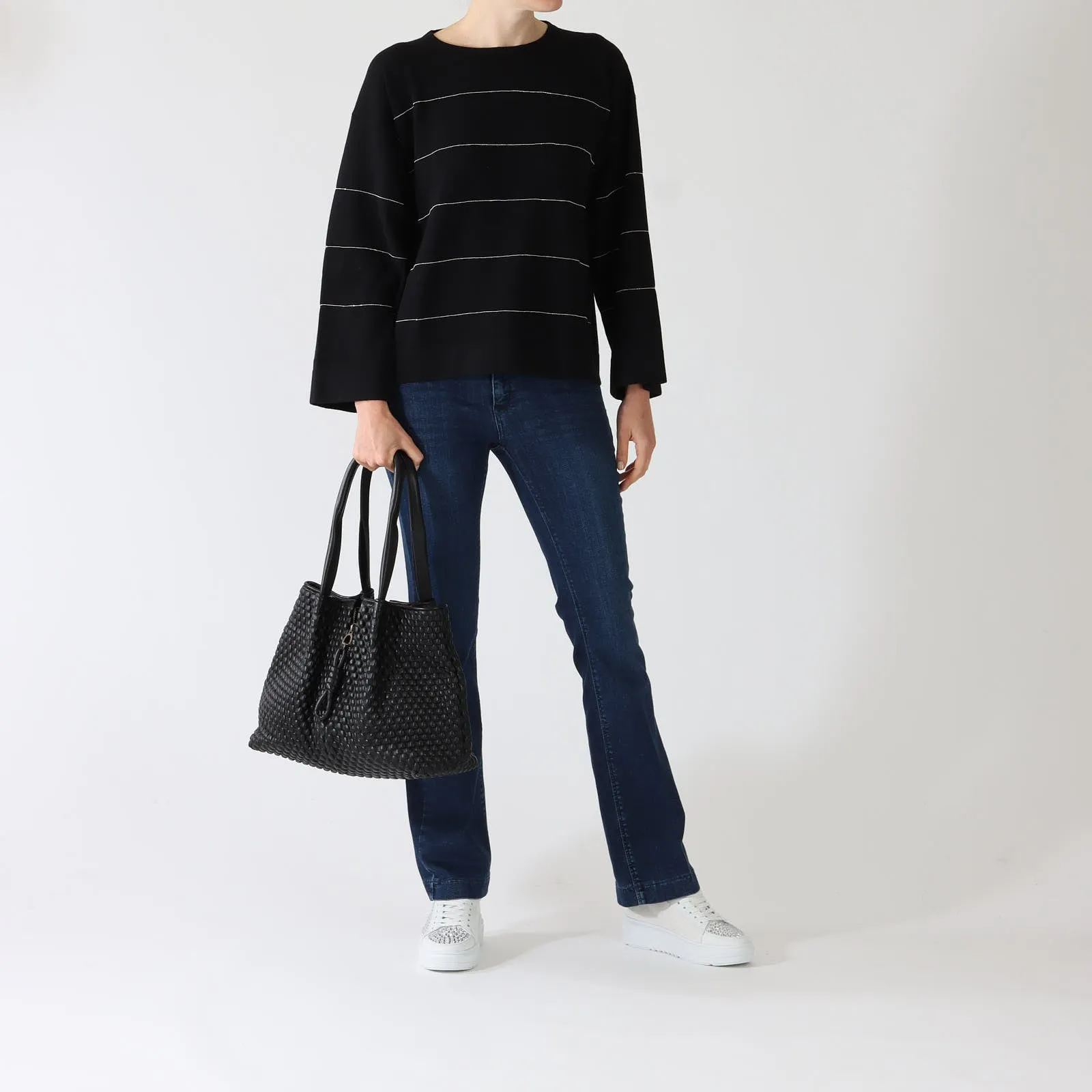 Black Small Surprise Shopper Bag