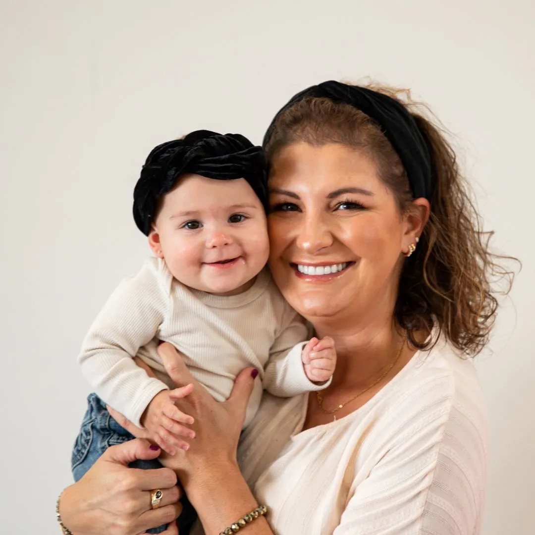 Black Velvet Infinity Turban