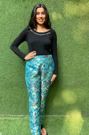 Blue Banarasi Kim Khwab Pant