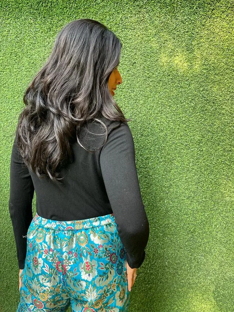 Blue Banarasi Kim Khwab Pant
