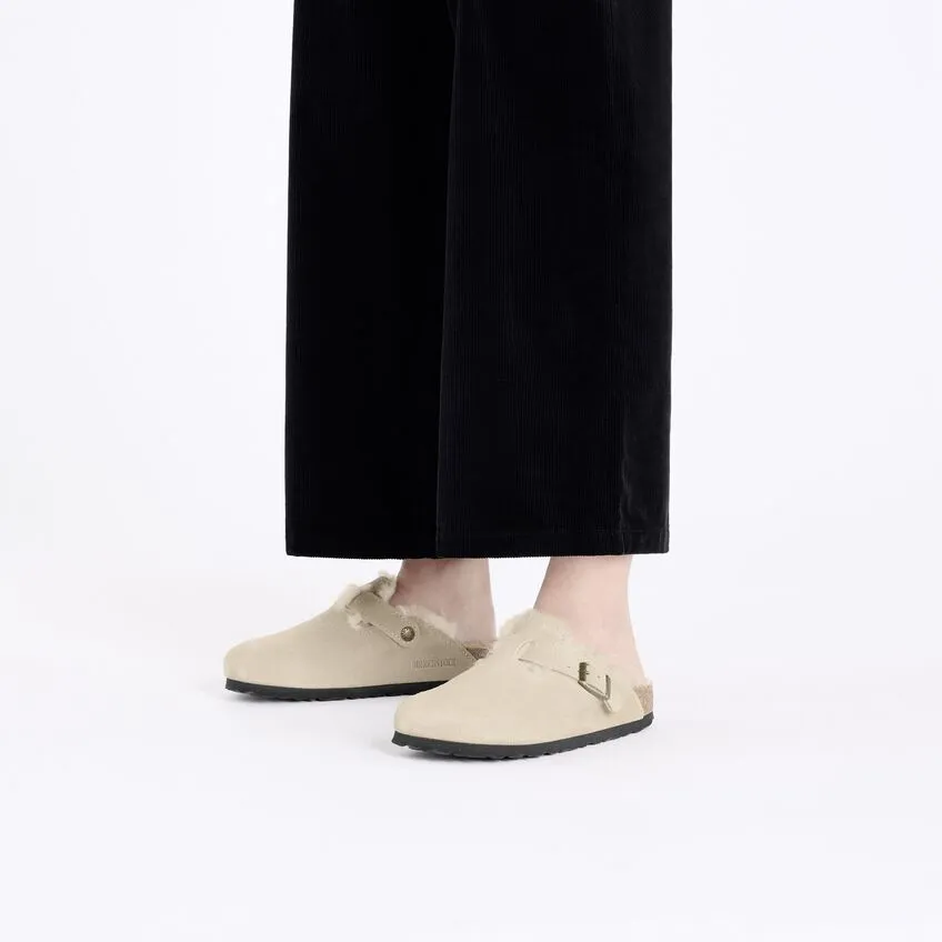 Boston Shearling | Suede | Taupe