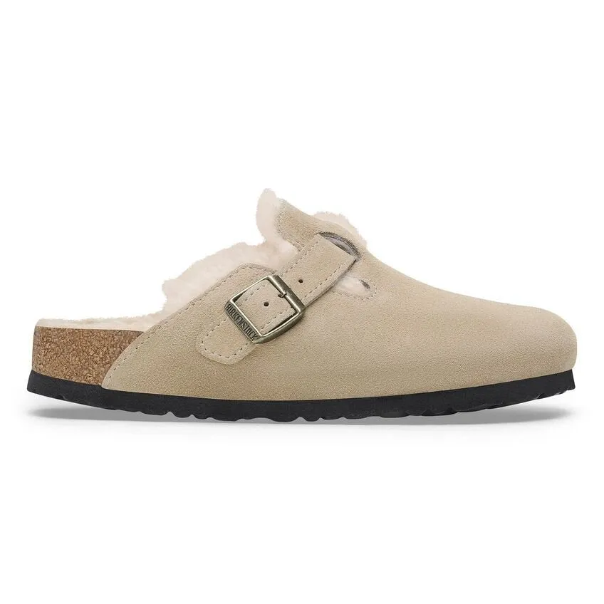 Boston Shearling | Suede | Taupe