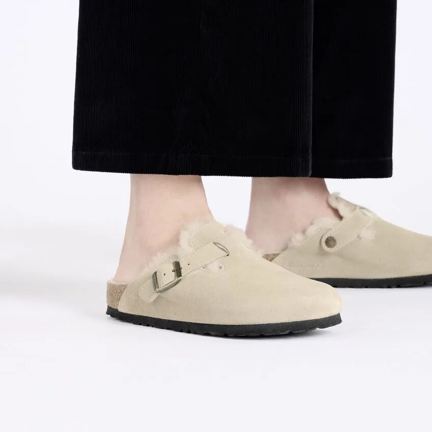 Boston Shearling | Suede | Taupe