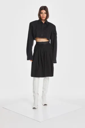 BOXY CROP SHIRT