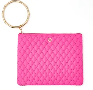 Bracelet Pouch - Tickled Pink Quilted