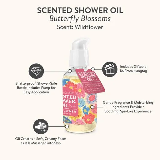 Butterfly Blossoms Scented Shower Oil