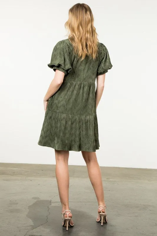 Camilla Corduroy Velvet Dress