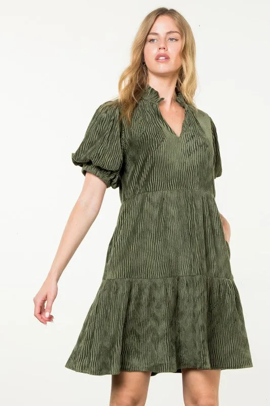 Camilla Corduroy Velvet Dress
