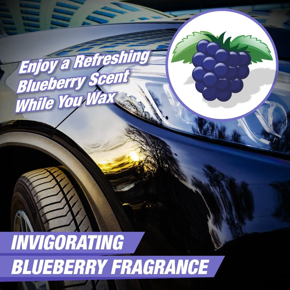 Car Wax Spray | Car Polish Spray and Wipe Formula for Long Lasting Miraculous Shine | Infused with Rich Blueberry fragrance