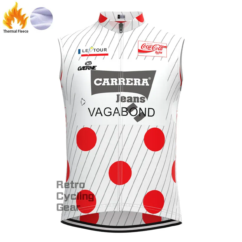 Carrera Red Dot Fleece Retro Cycling Vest