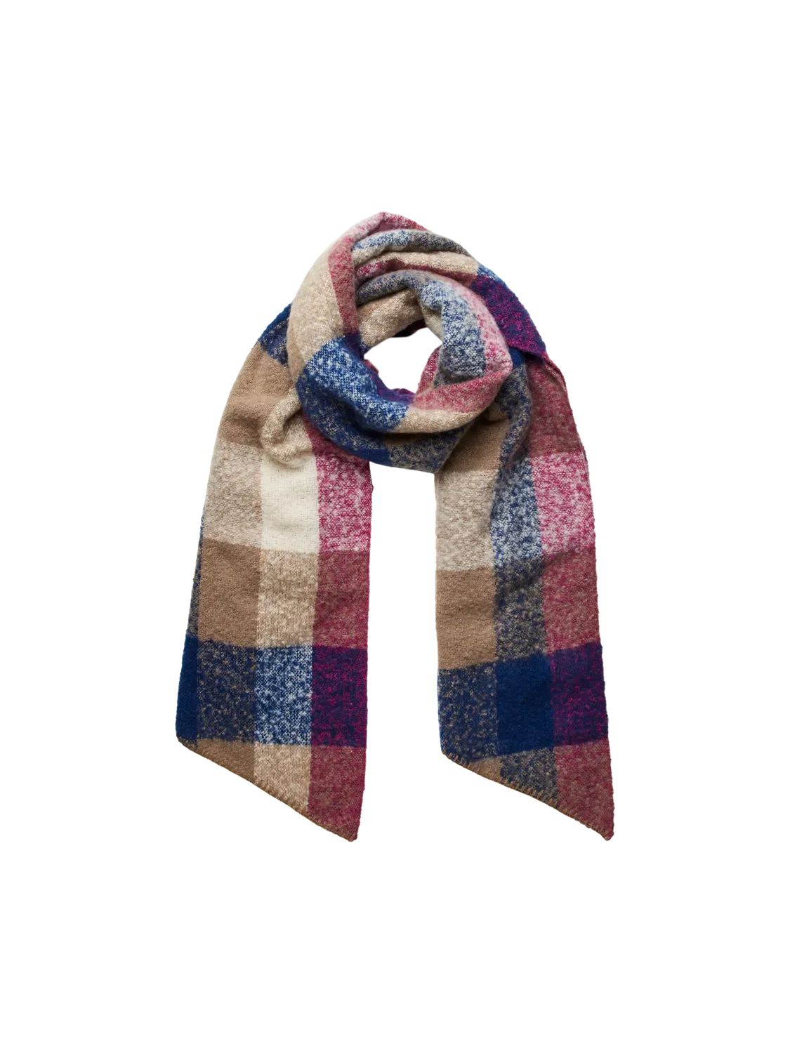 Checked Long Scarf