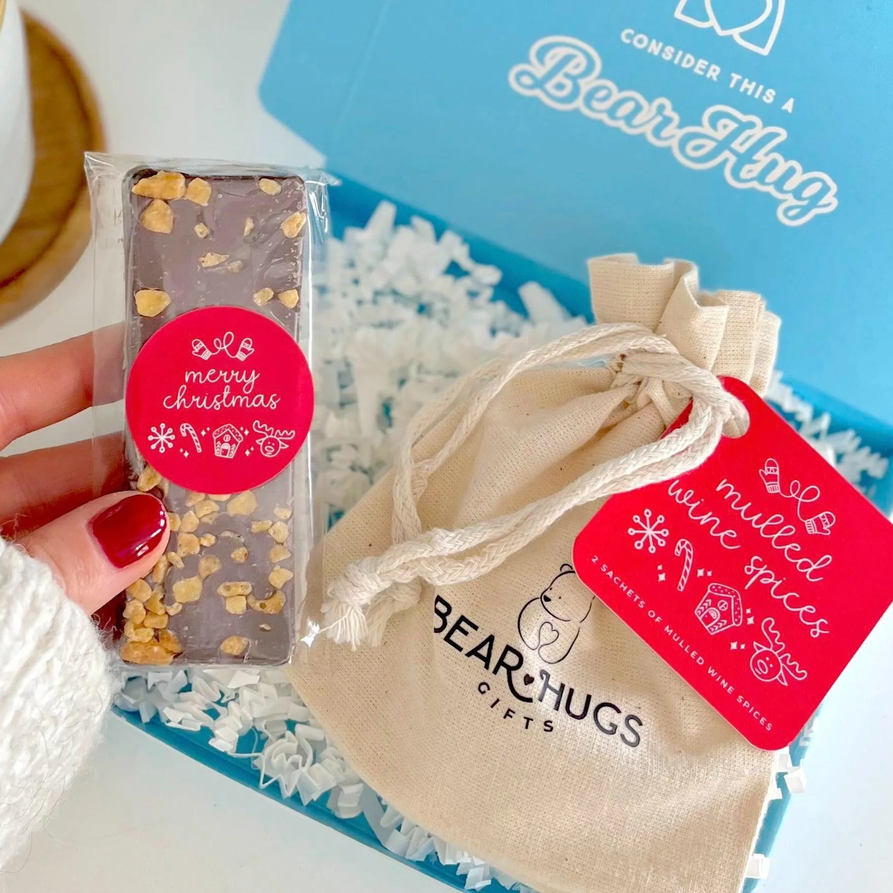 Christmas Sugar and Mulled Wine Spice Letterbox Hug in a Box