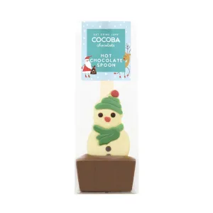 Cocoba Snowman Milk Chocolate Hot Chocolate Spoon