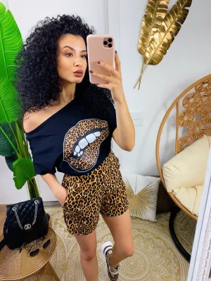Completo sportivo maglia e short maculato