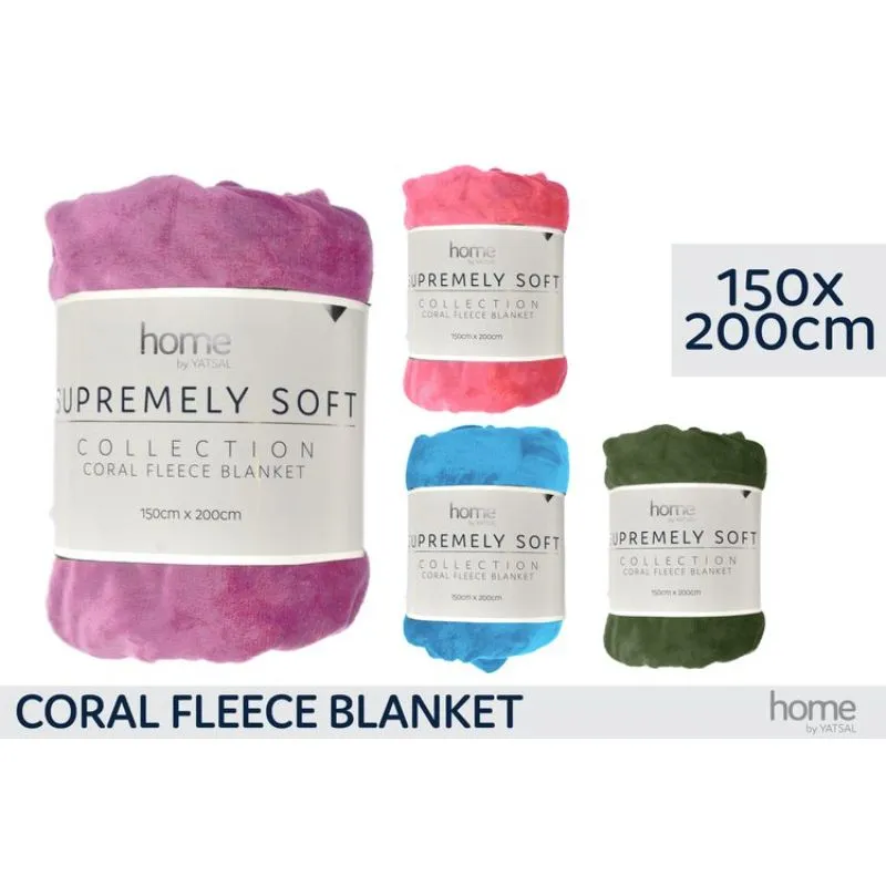 Coral Fleece Fashion Blanket - 150cm x 200cm