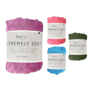 Coral Fleece Fashion Blanket - 150cm x 200cm