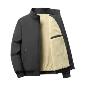 Cozy Men's Jacket with Soft Fleece Lining