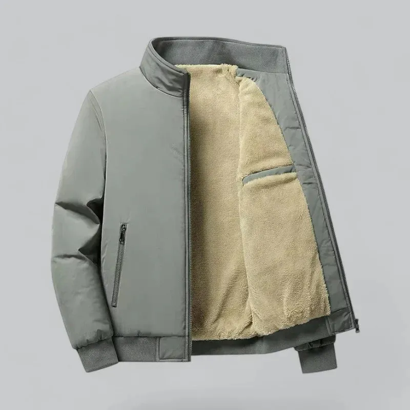 Cozy Men's Jacket with Soft Fleece Lining